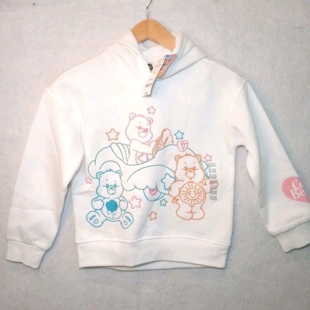 Care Bear Sweatshirt By Oshkosh Embroidered 80s Graphic Youth Size 7 Retro NWT - Picture 1 of 7
